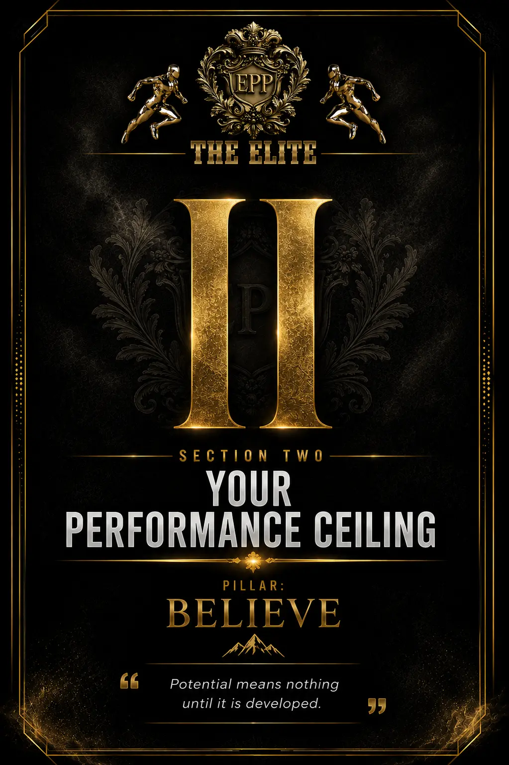 BELIEVE: Your Performance Ceiling — original EPP pillar artwork