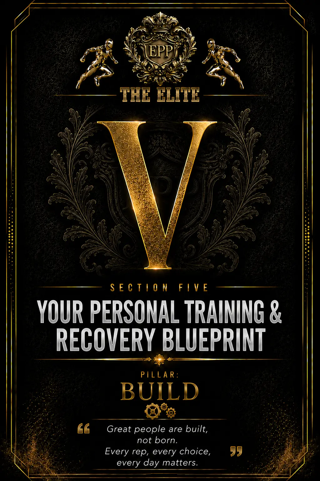 BUILD: Your Personal Training & Recovery Blueprint — original EPP pillar artwork